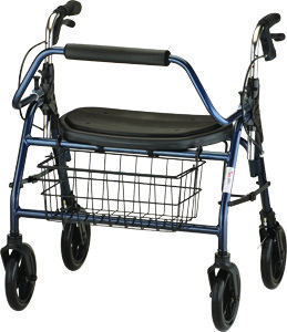 Nova Mighty Mack Heavy Duty Rolling Walker - Blue