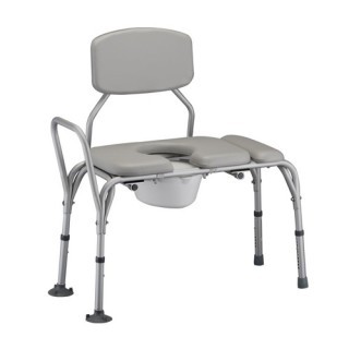 Nova Padded Transfer Bench with Commode