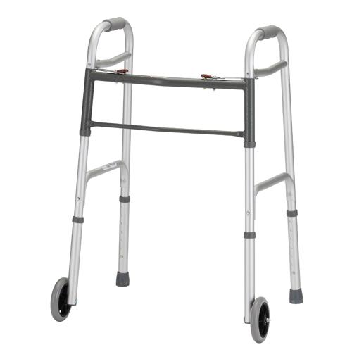 Nova Heavy Duty Folding Walker with 5 inch Wheels