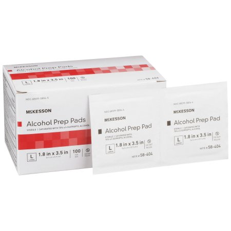 McKesson Alcohol Prep Pads 1.8"x3.5"100 Count
