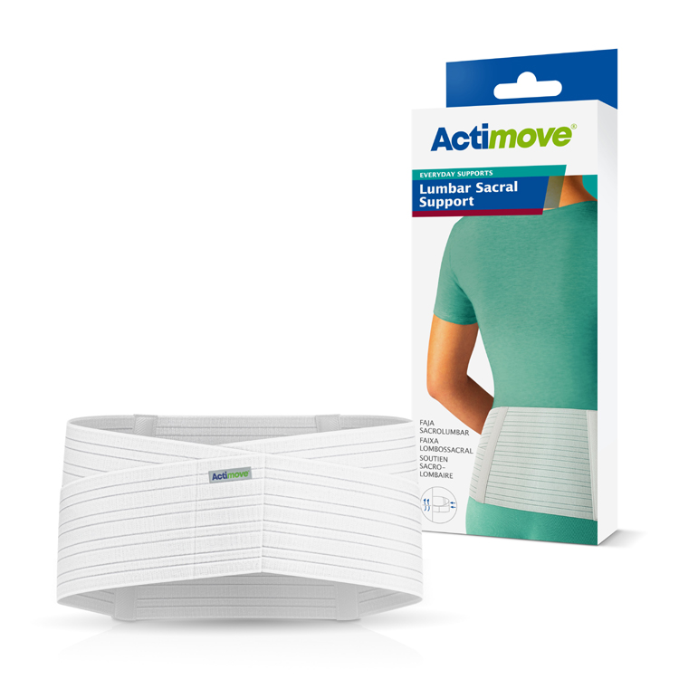 Actimove Lumbar Sacral Support 8 In White Small