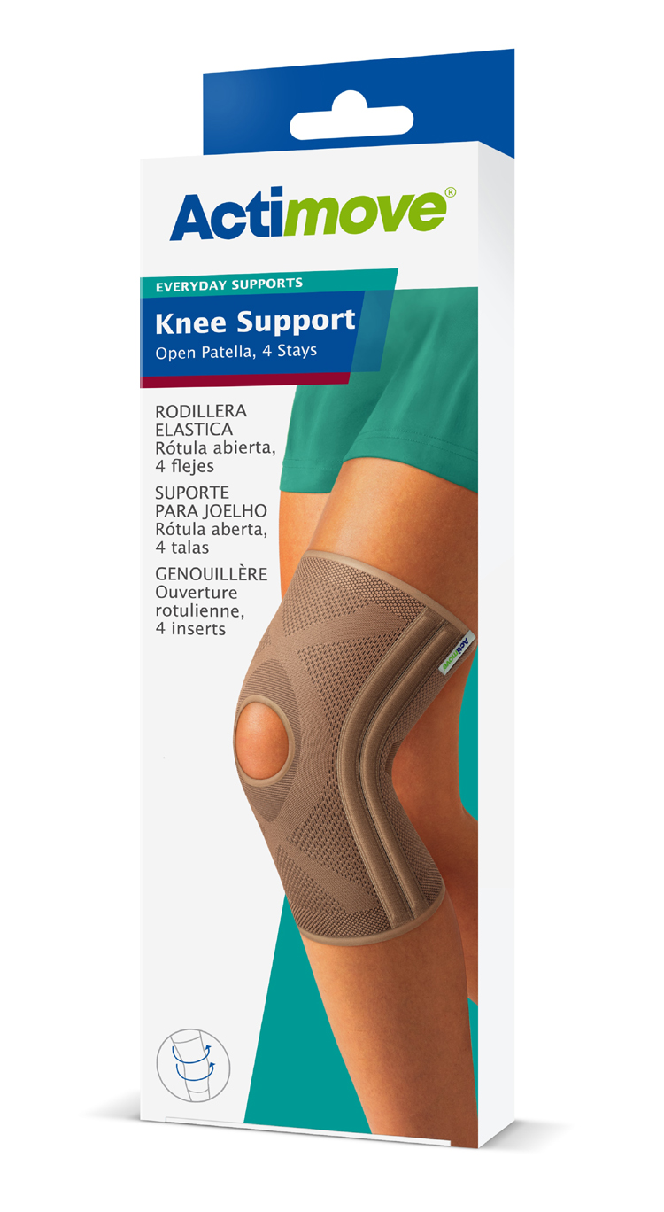 Actimove Knee Support Open Patella, 4 Stays X Large Beige