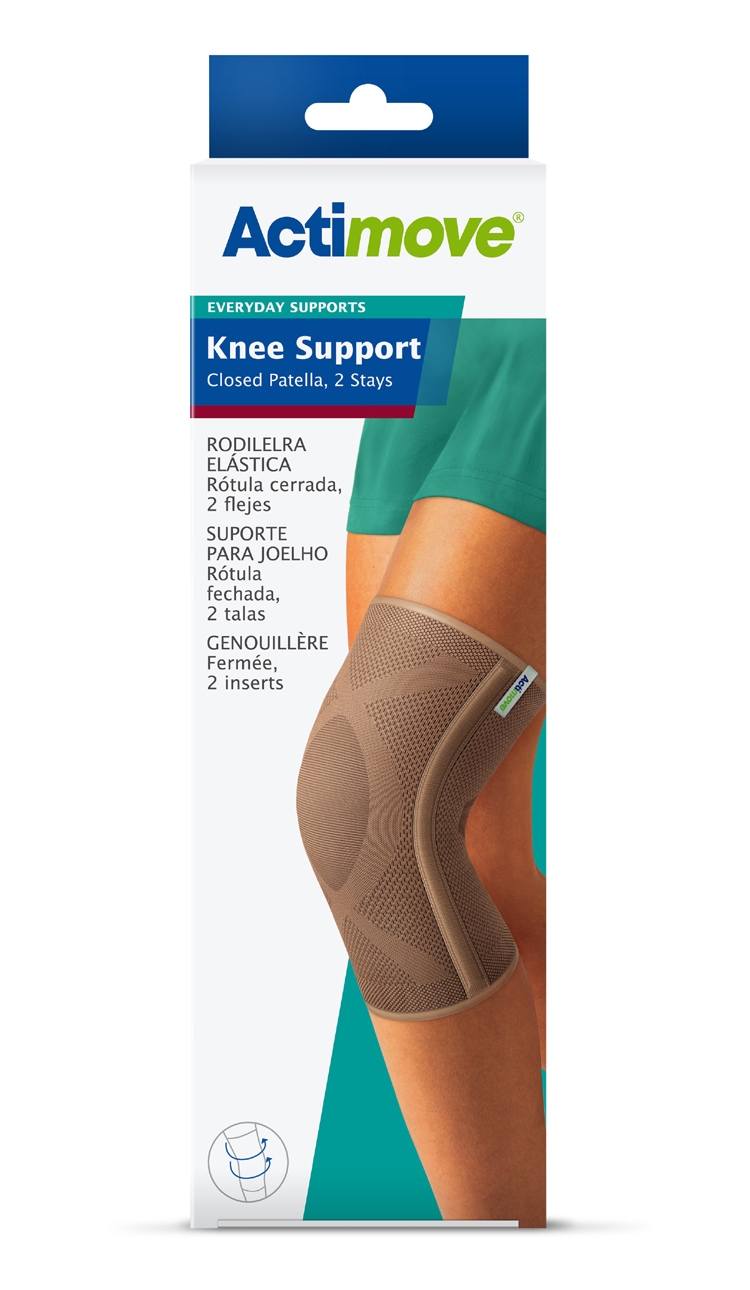 Actimove Knee Support Closed Patella, 2 Stays X Large Beige