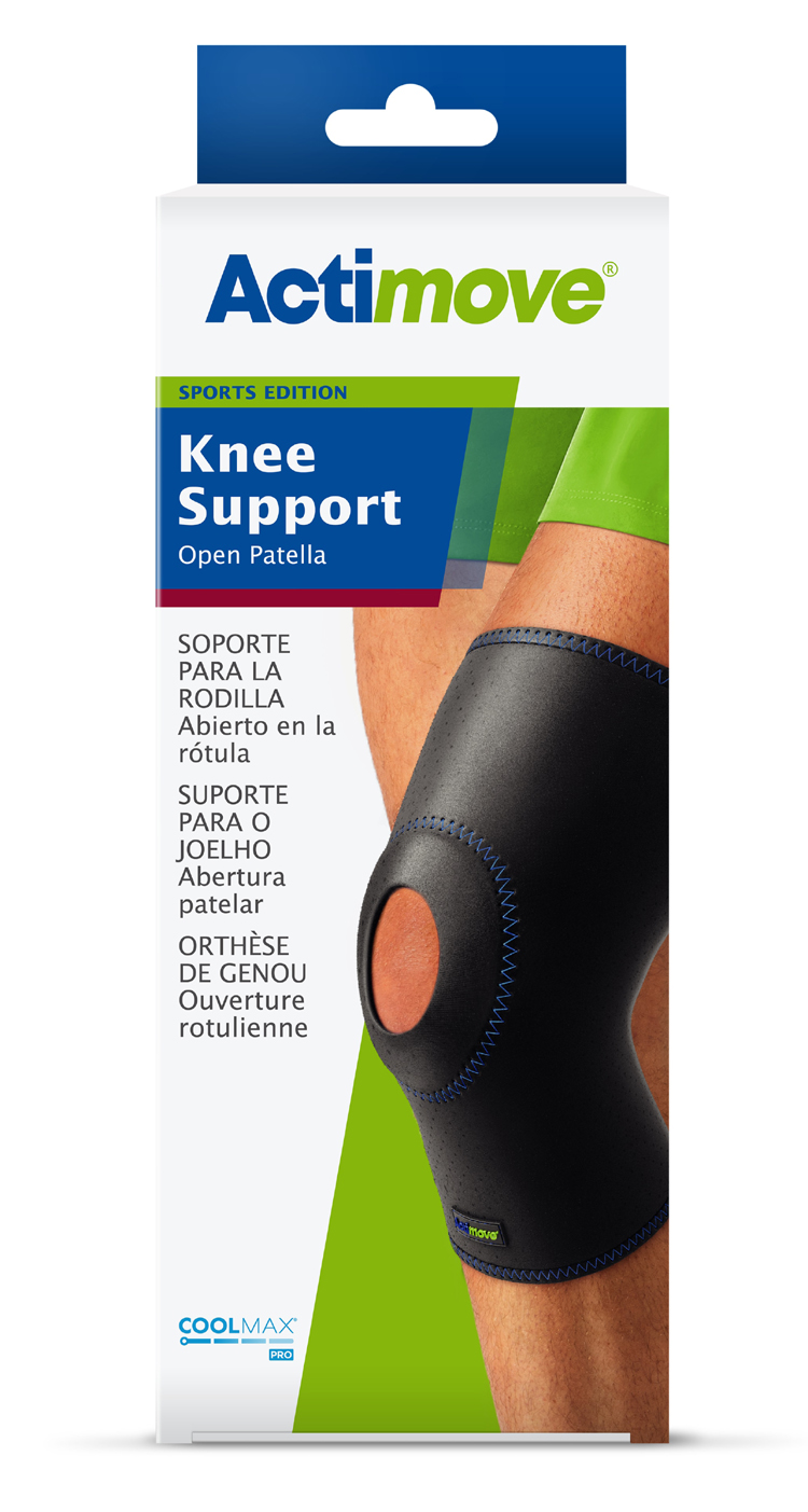 Actimove Knee Support Open Patella 4X Large Black