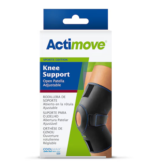 Actimove Knee Support Open Patella Adjustable Univ Black