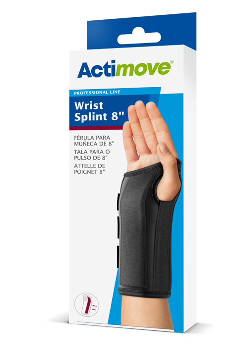 Actimove Wrist Splint 8 In Right Black Large