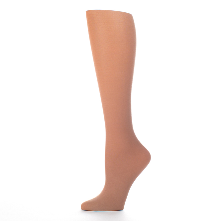 Celeste Stein Womens 15-20 mmHg Compression Sock Nude Solid