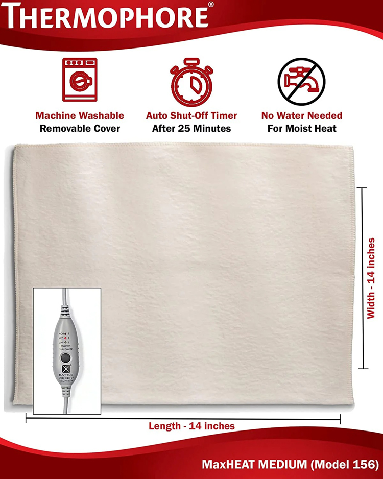 Thermophore MaxHEAT Moist Heat Pack Model 156 Medium 14X14 - Image 3