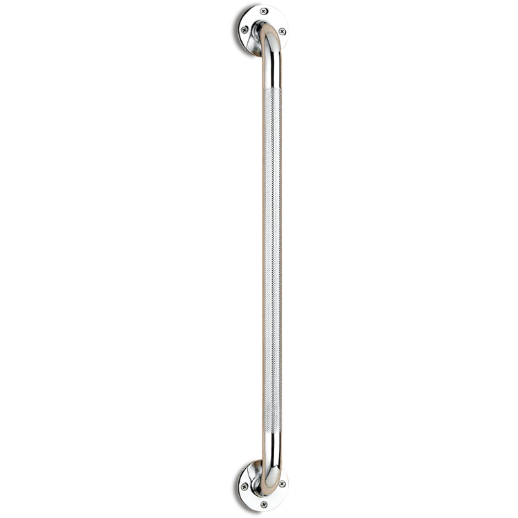 Nova Wall Grab Bar 24" - Chrome With Knurled Handle