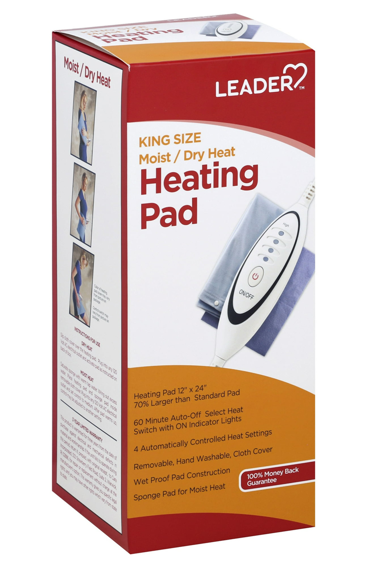 Leader King Size Heating Pad 12X24